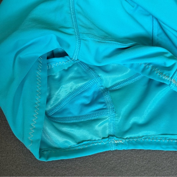 Lands End Women’s tummy control swim dress with pockets size 10 blue tie dye - Picture 6 of 10